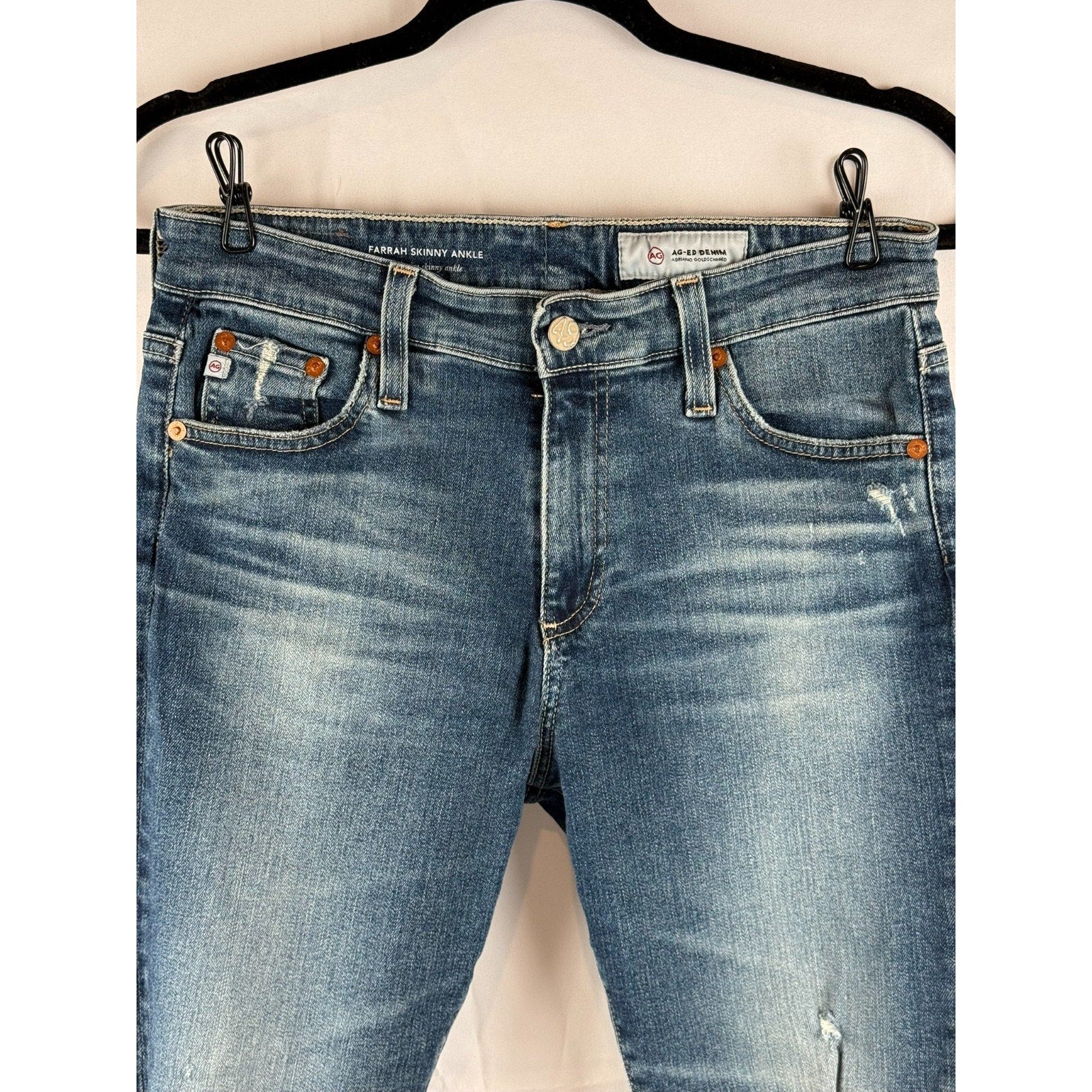 AG Adriano Goldschmied The Farrah Skinny Ankle Jeans Women's Size 28r