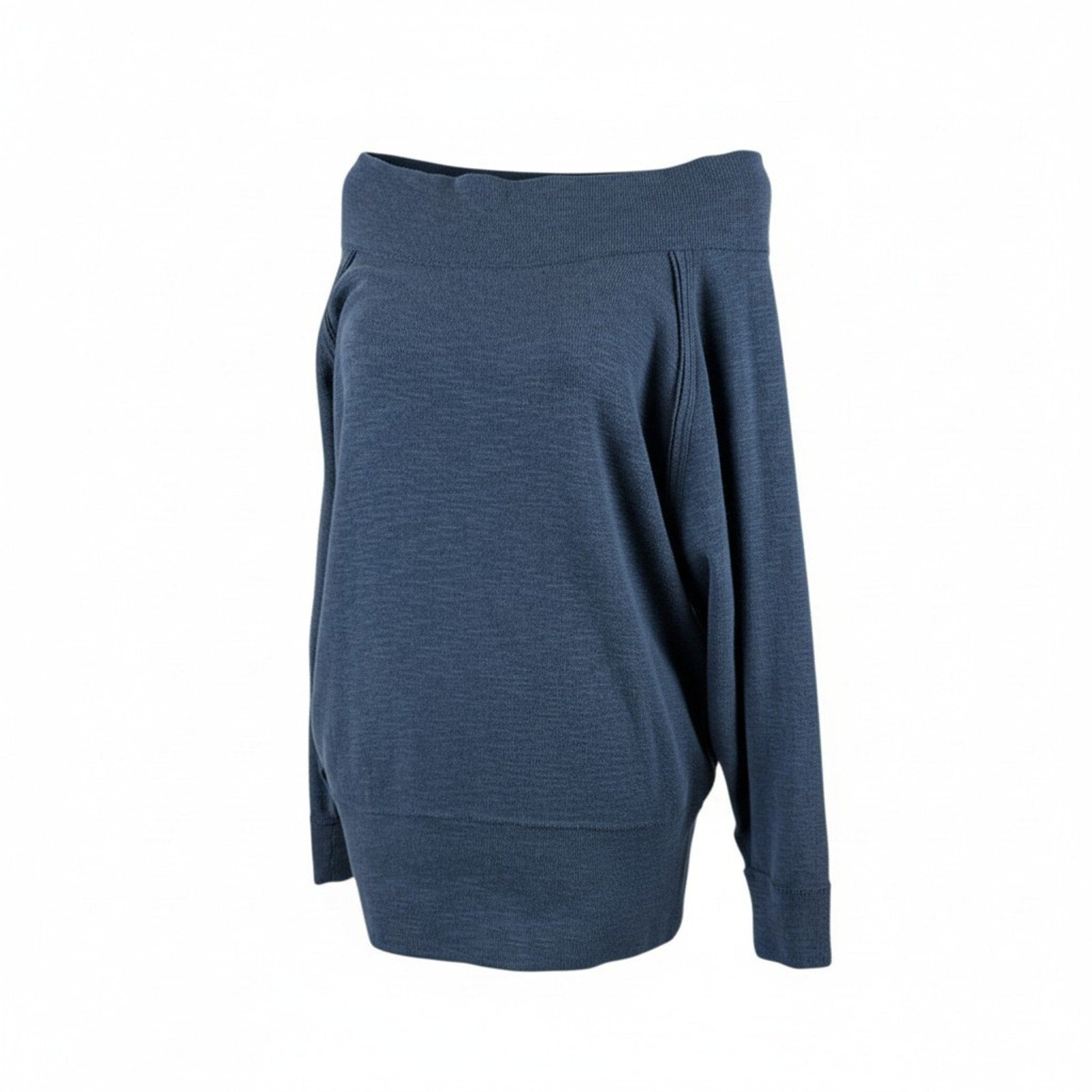 Free People Alana We the Free Off the Shoulder Navy Blue Sweater Size M