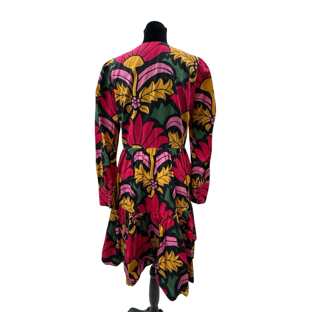 J Crew Tiered dress in Ratti® grandi fiori print Size 2