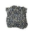 Tamara H Ruffle Cap Short Sleeve Blue Floral Blouse size 1X