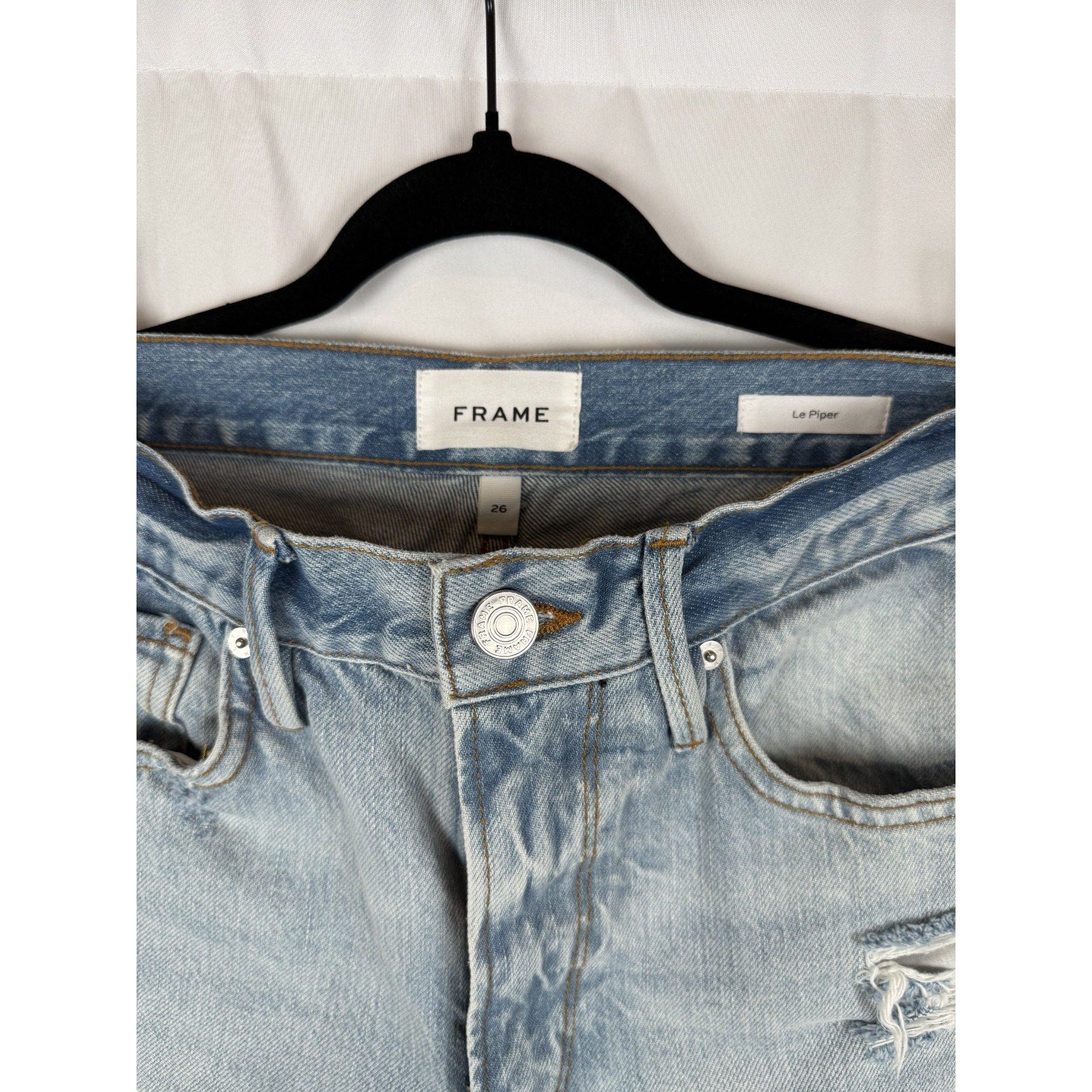 Frame Le Piper Distressed Denim Jeans size 26