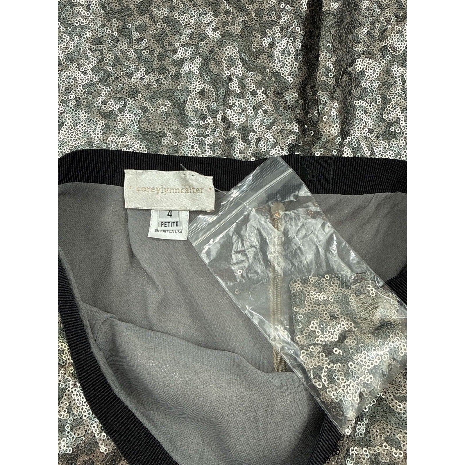 Corey Lynn Calter Anthropologie Sequin Maxi Skirt size 4 Petite