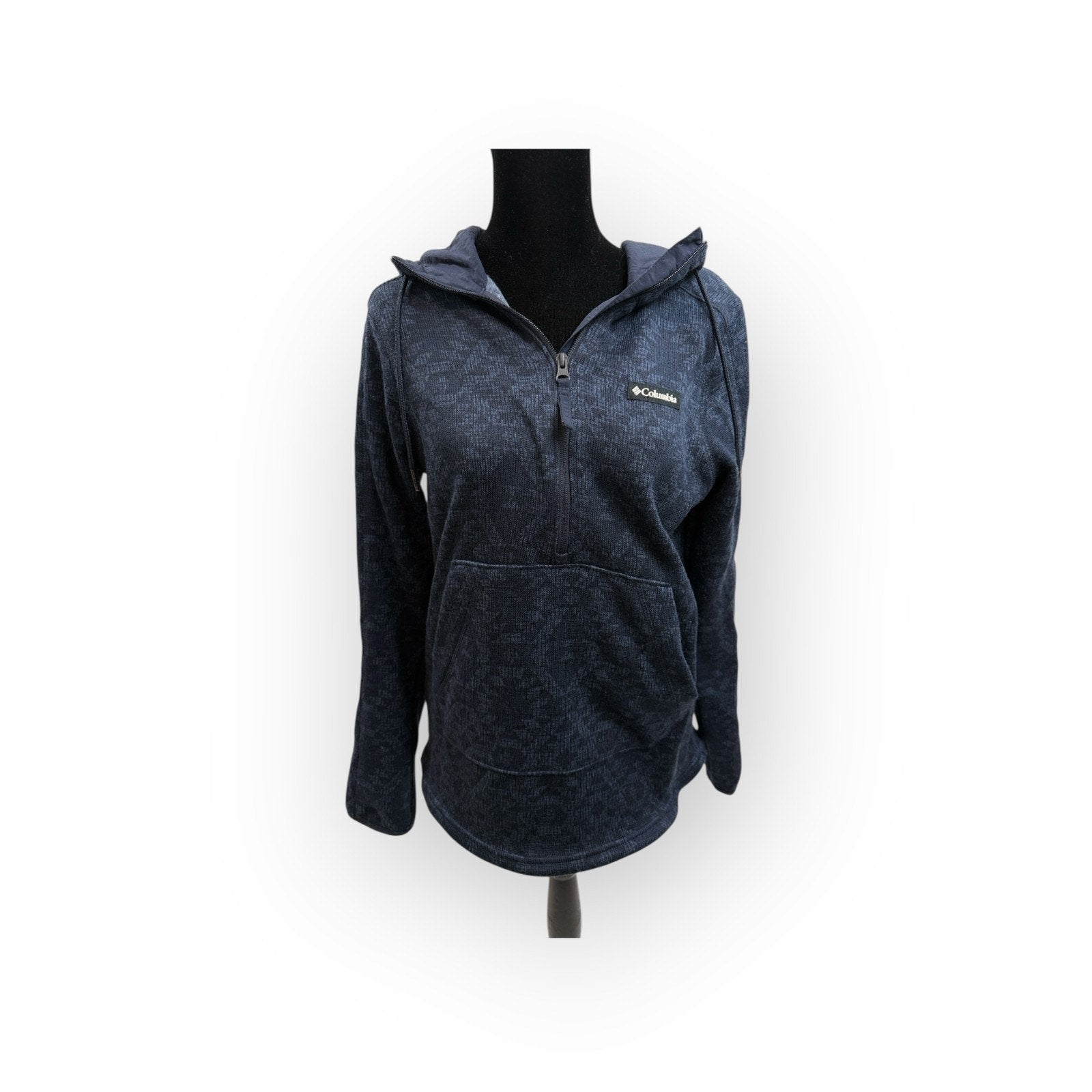 Columbia Women's Sweater Weather Hooded Pullover Size S Cozy Fleece 1/4 Zip