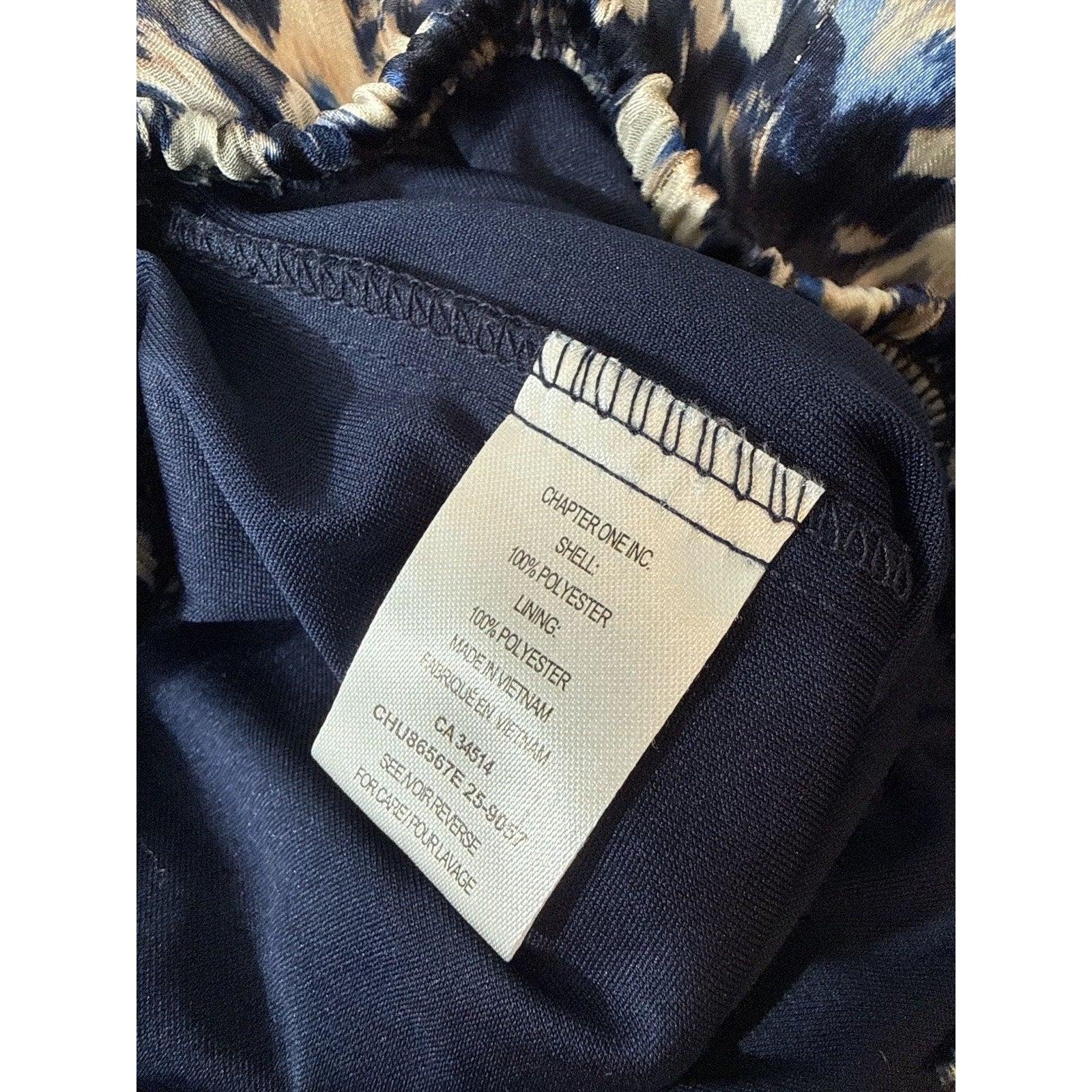 Tamara H Ruffle Cap Short Sleeve Blue Floral Blouse size 1X