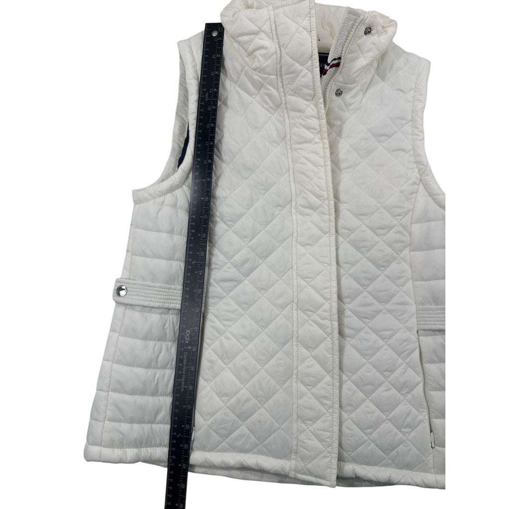 Tommy Hilfiger Women Puffer Vest Zip Front & Pockets Size M