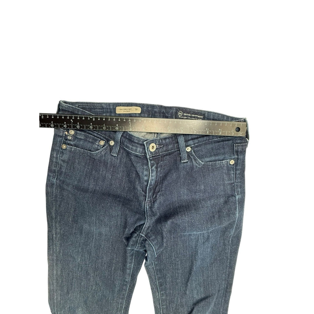 AG Adriano Goldschmied The Ballad Slim Bootcut Jeans Size 28R Dark Wash