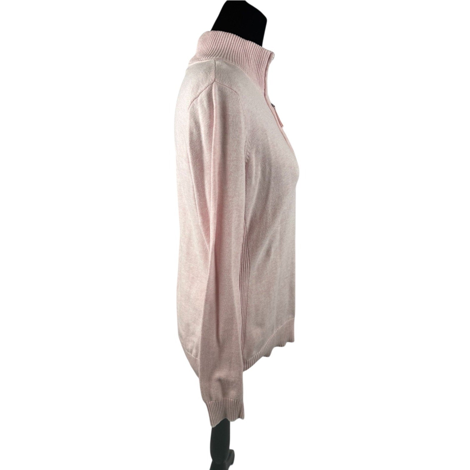 Womens Vineyard Vines Pink Quarter Zip Sweater Size M