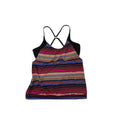 Athleta Capri Stripe Blousy Tankini Top with Built-in Underwire Bra Size 36 D/DD
