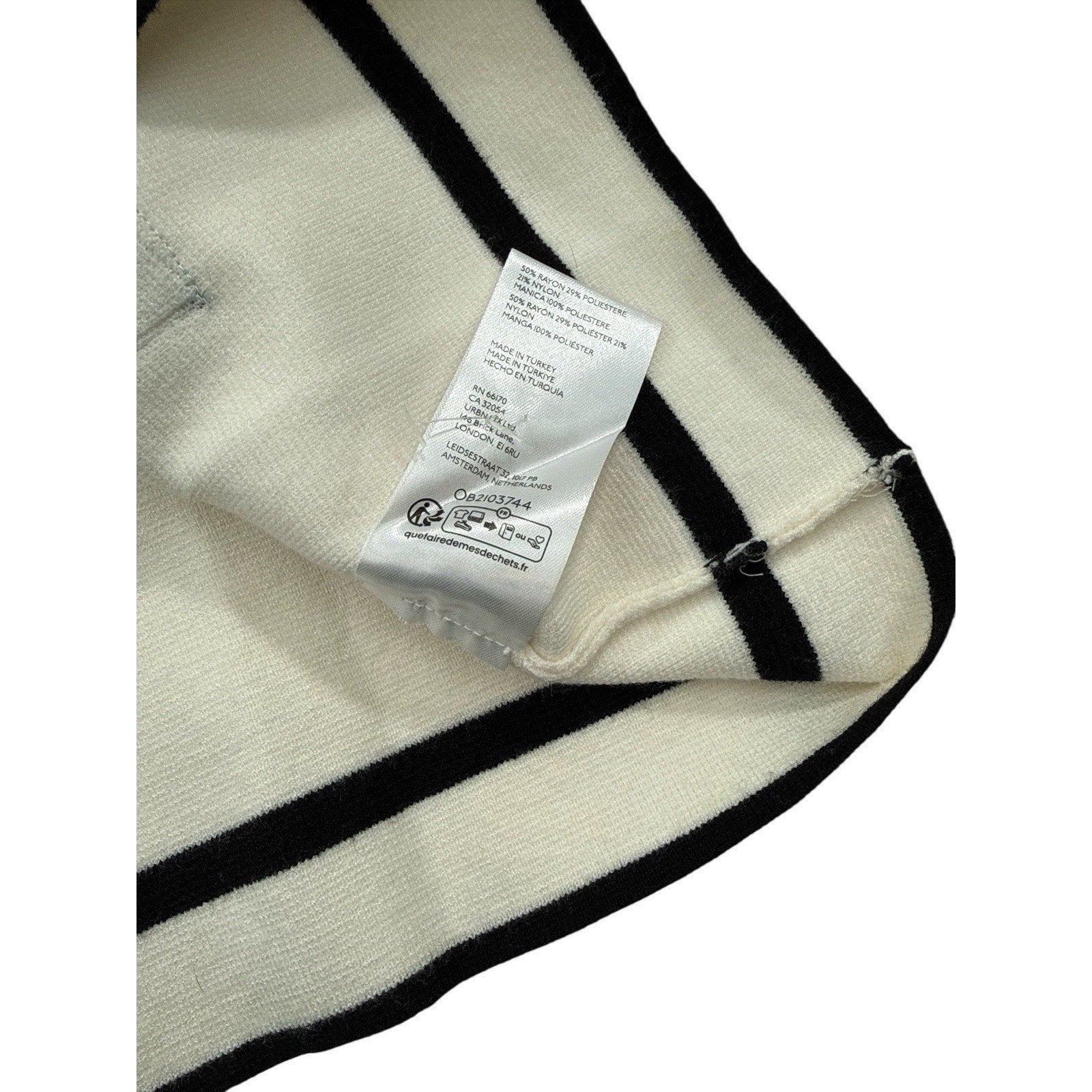 Maeve Anthropologie Sheer Sleeve Sweater Womens Size XL Ivory Organza