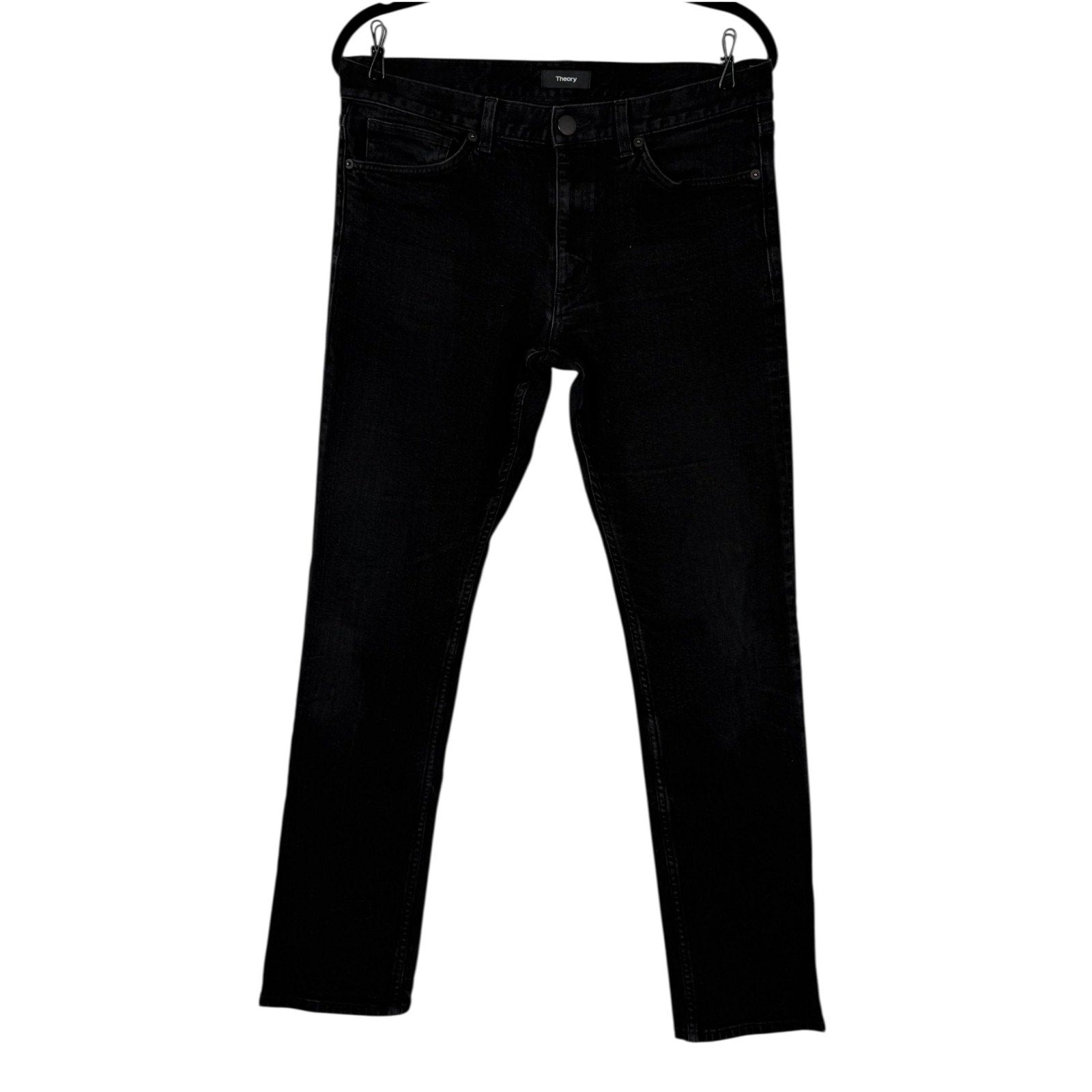 Men's Theory Skinny Black Jeans size 34.,