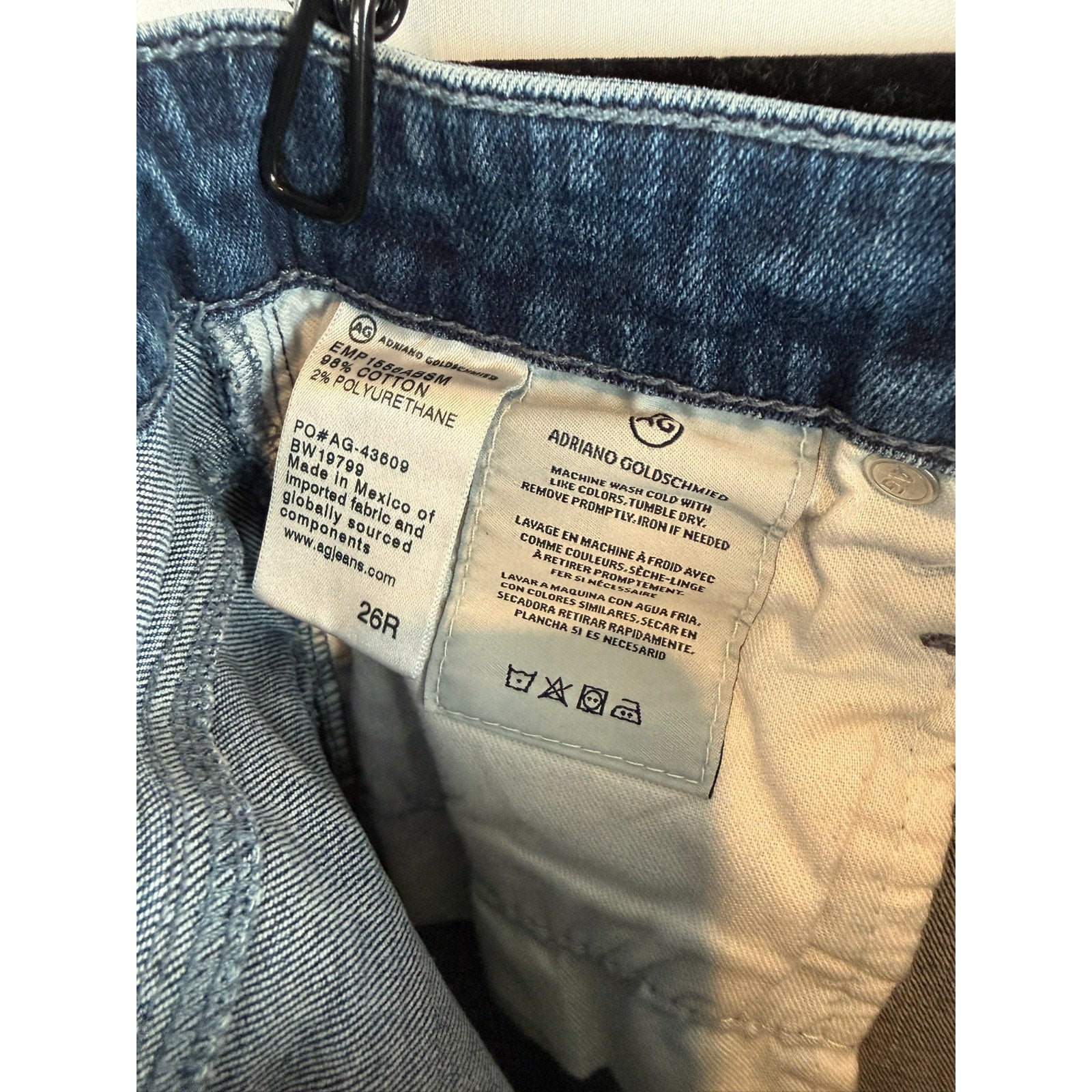 AG Adriano Goldschmied The High Rise Slim Straight Stevie Ankle Women’s Size 26R