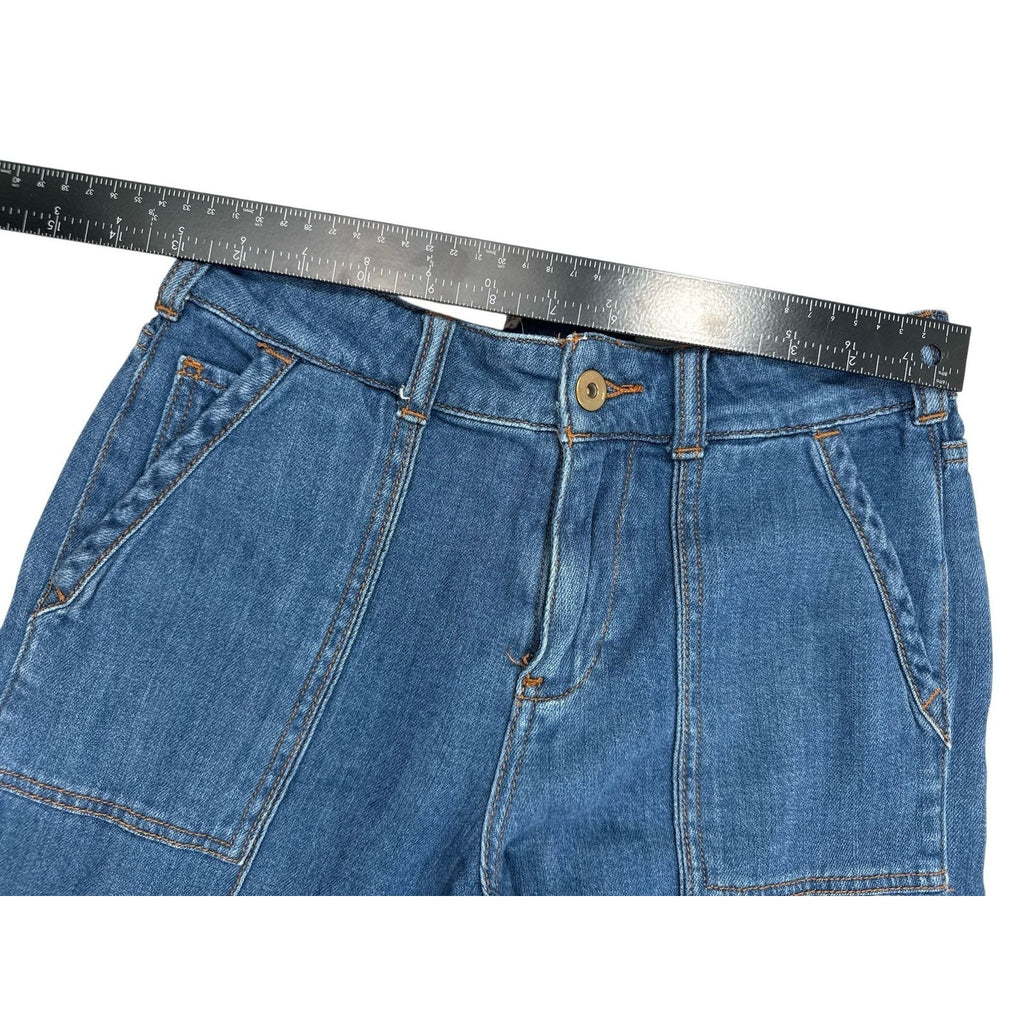 Pilcro and the Letterpress Anthropologie High-Rise Wide Leg Jeans, Size 25