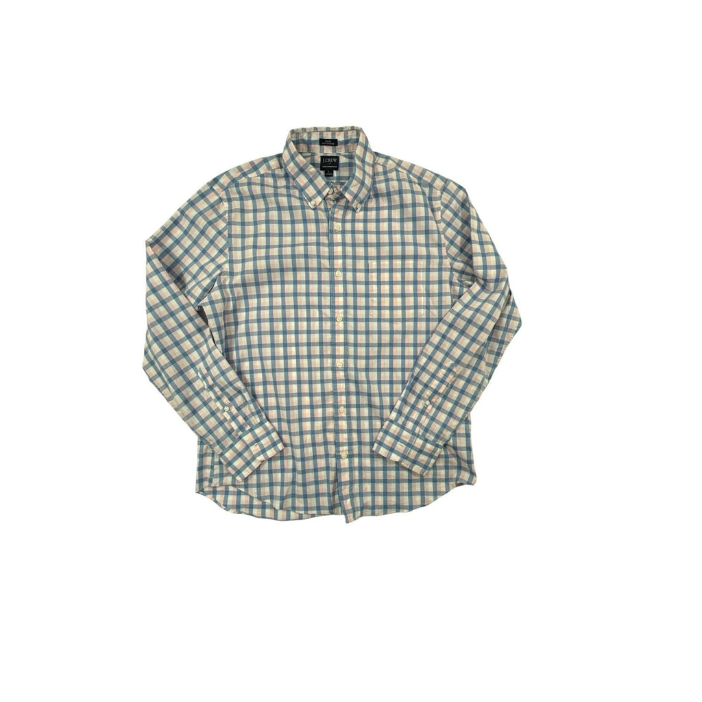 J.Crew Performance Slim Untucked Fit Plaid Button Down Shirt L