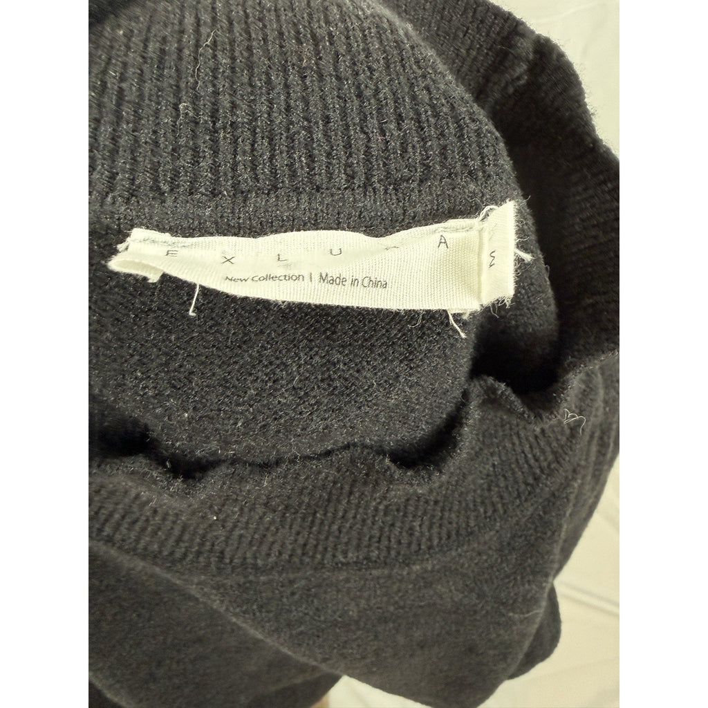 EXLURA Black Knit Sweater Dress Size M Women's