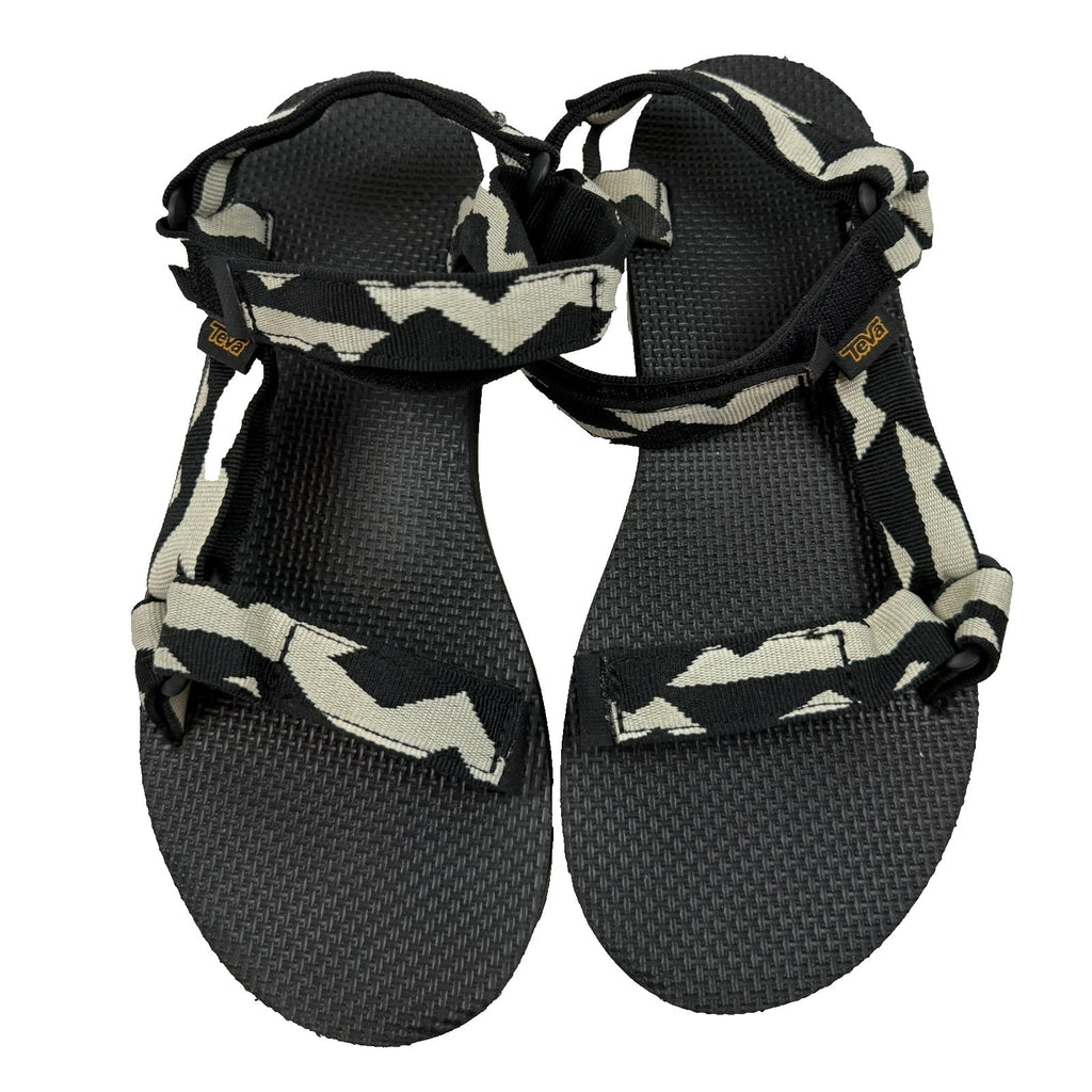 TEVA BALANCE BLACK FLATFORM UNIVERSAL PLATFORM SANDALS WOMEN US 8