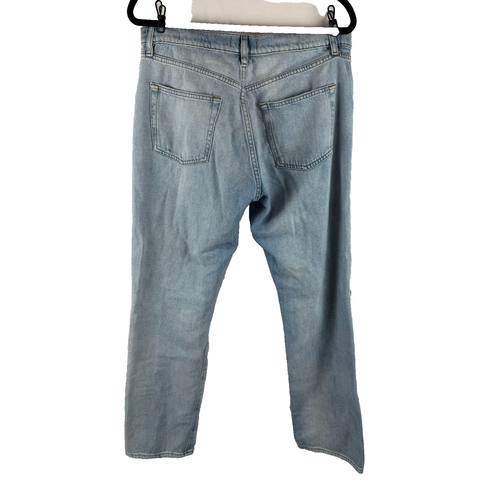 FRAME Denim Le Slouch Distressed Button Fly Light Wash Jeans Womens Size 29