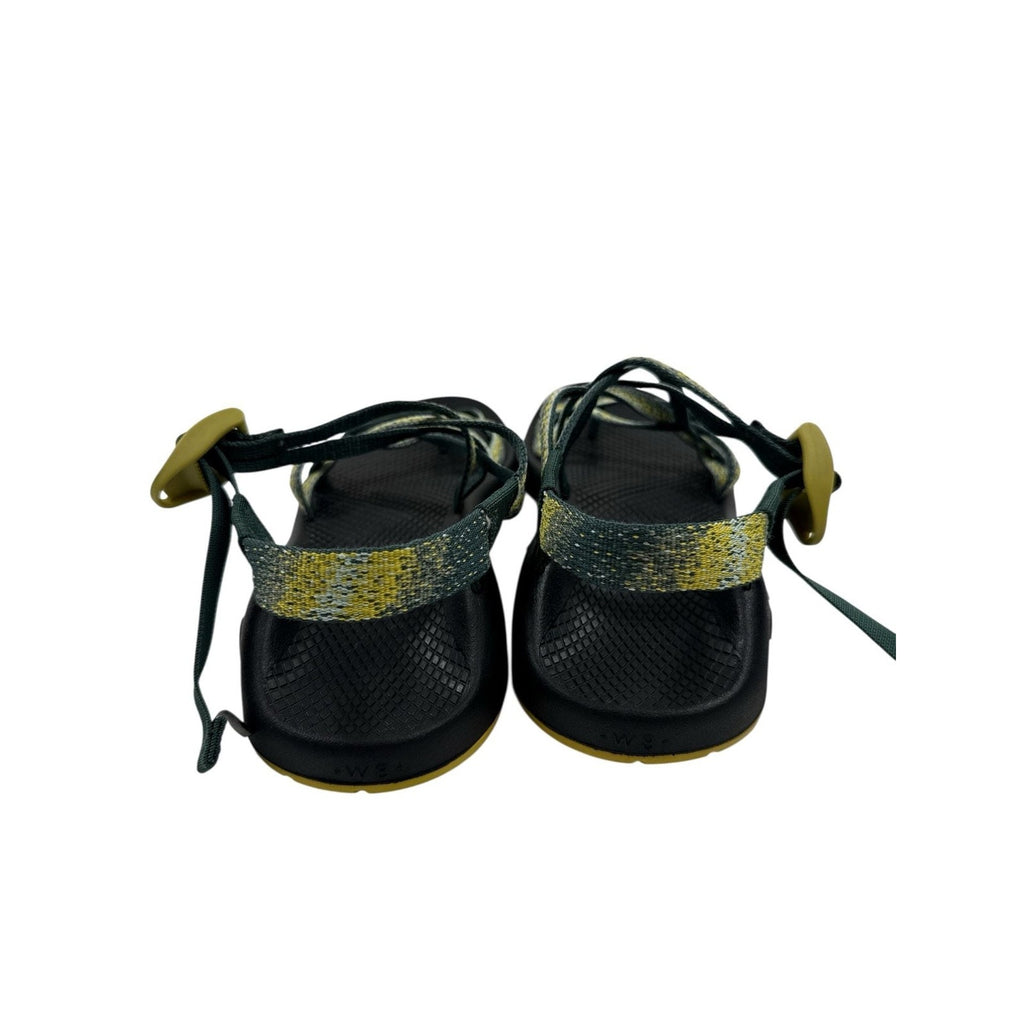 Chaco Women's ZX/2 Classic Sandal Green Yellow Strappy Size W8 Vibram Sole