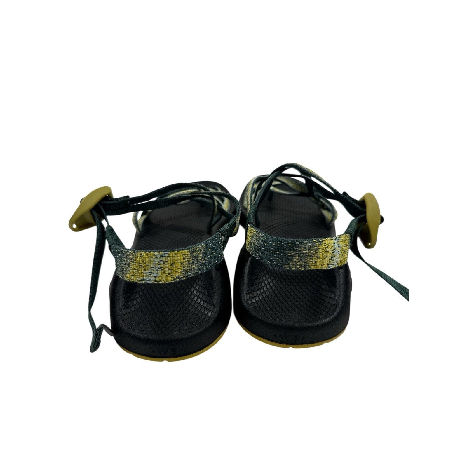 Chaco Women's ZX/2 Classic Sandal Green Yellow Strappy Size W8 Vibram Sole