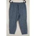 J.Crew Womens Seaside Chambray Drawstring Pants Size 10 Blue Tapered Cuffed