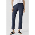Eileen Fisher Washable Stretch Crepe Pant Slim Fit, Ankle Length Navy Size M