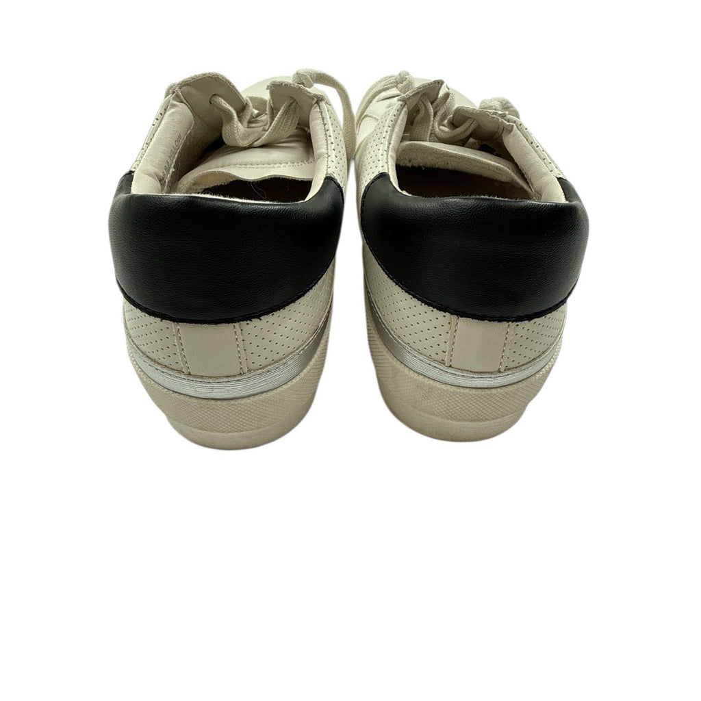 Dolce Vita Women’s Hillow Ivory And Black Sneakers S 9.5