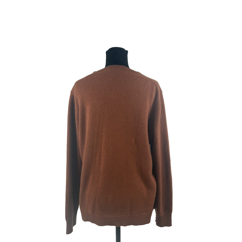 Womens Antonio Melani Brown Rust Cashmere Sweater Size L