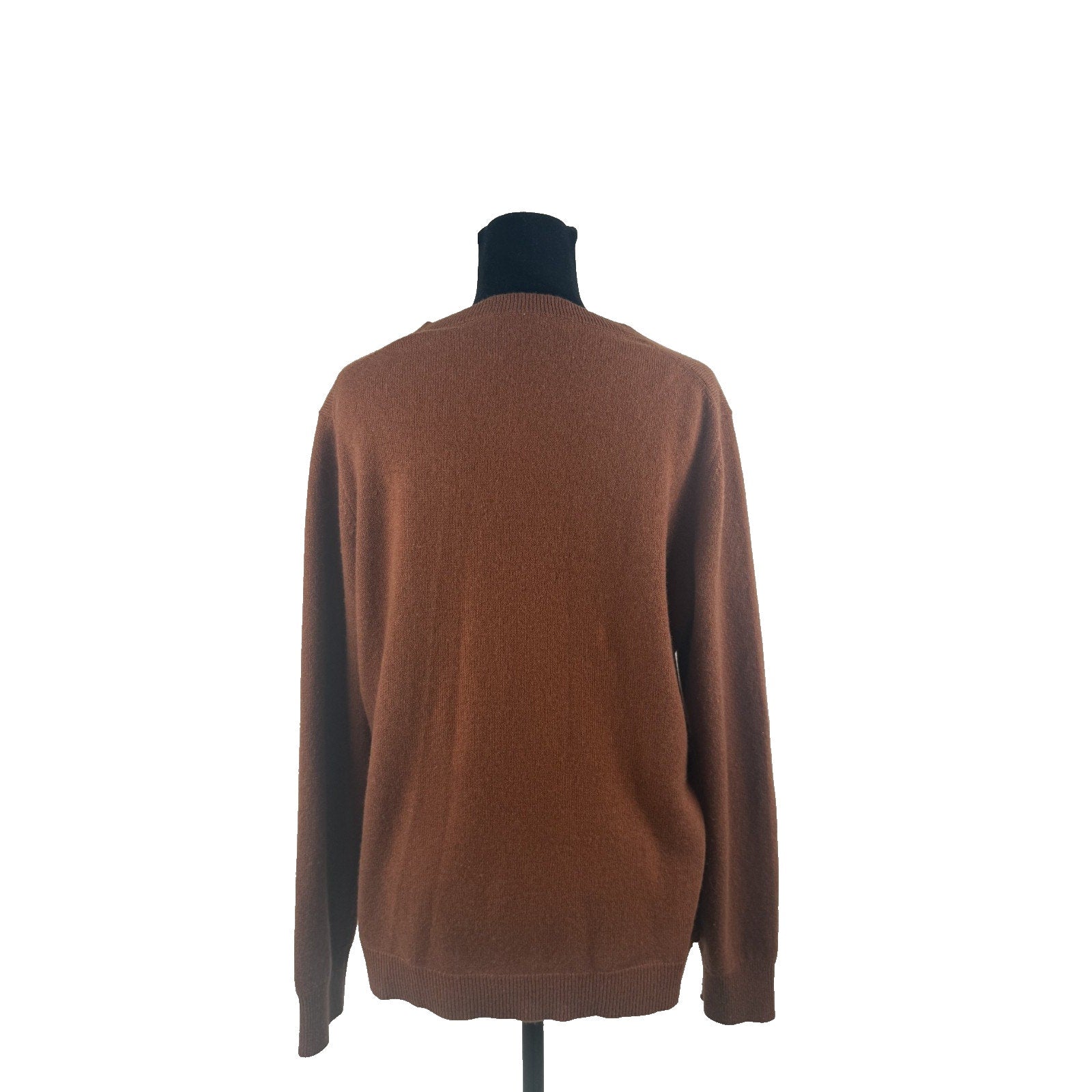 Womens Antonio Melani Brown Rust Cashmere Sweater Size L