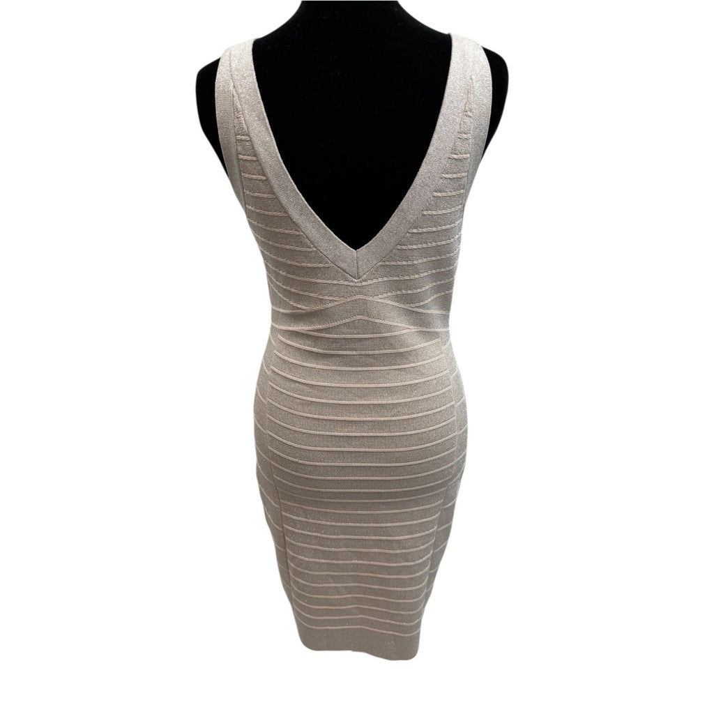 Womens Guess Champagne Tank Dress Sparkle Glitter Shimmering Size M