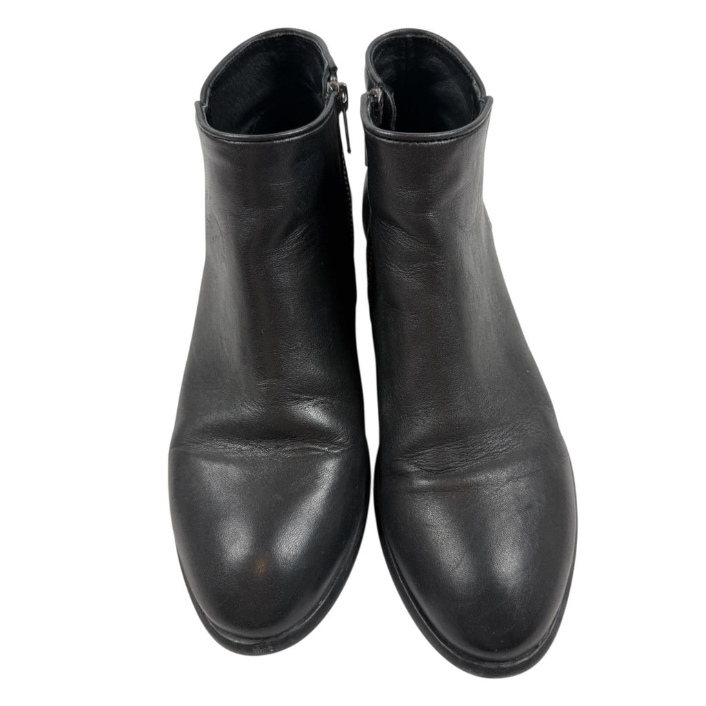 FRYE Carson Piping Bootie Black Leather Ankle Boots Size 7.5 Women’s