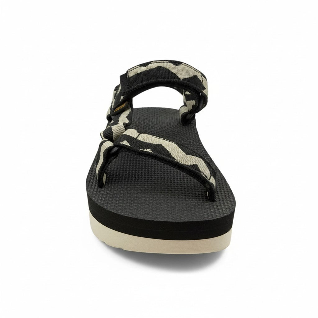 TEVA BALANCE BLACK FLATFORM UNIVERSAL PLATFORM SANDALS WOMEN US 8