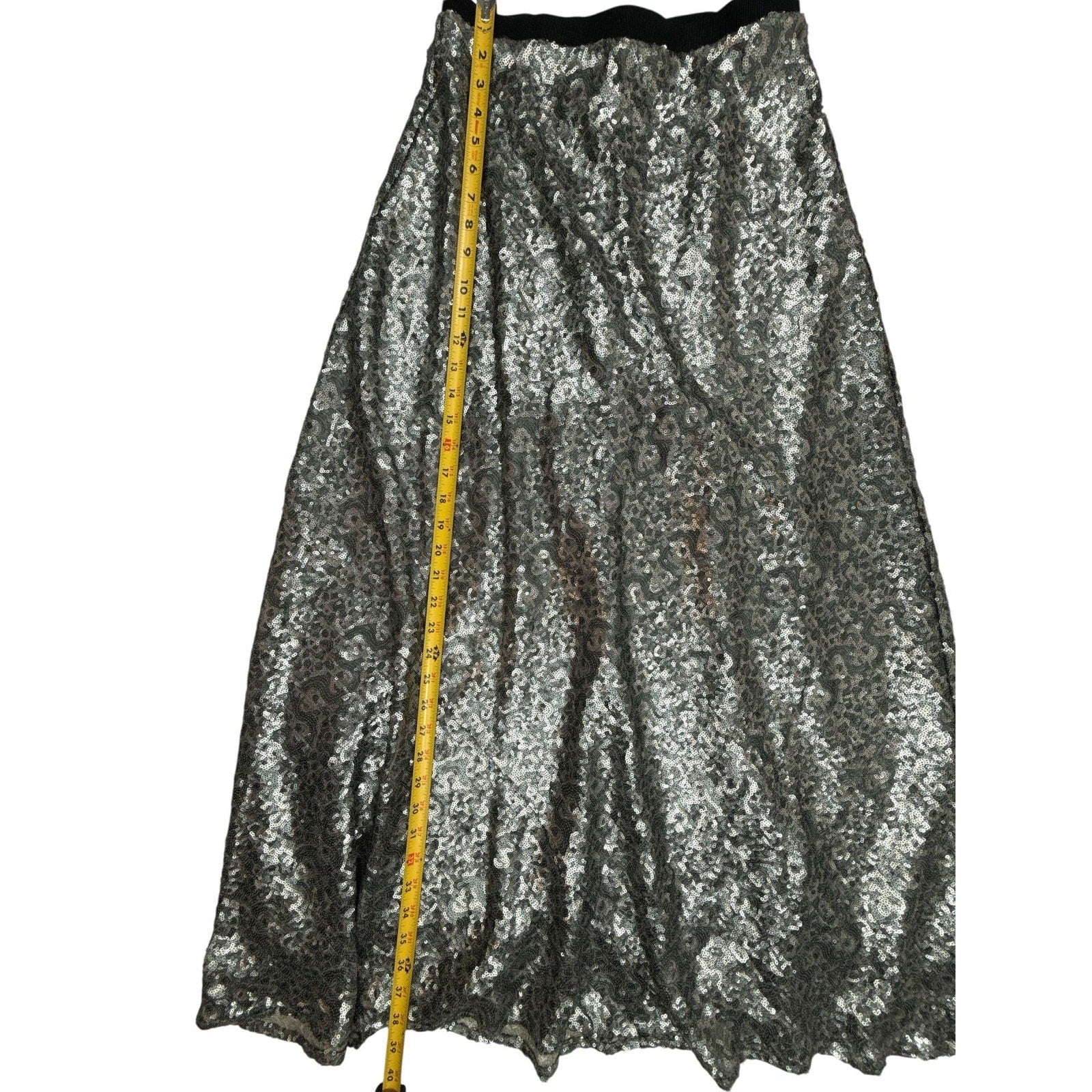 Corey Lynn Calter Anthropologie Sequin Maxi Skirt size 4 Petite