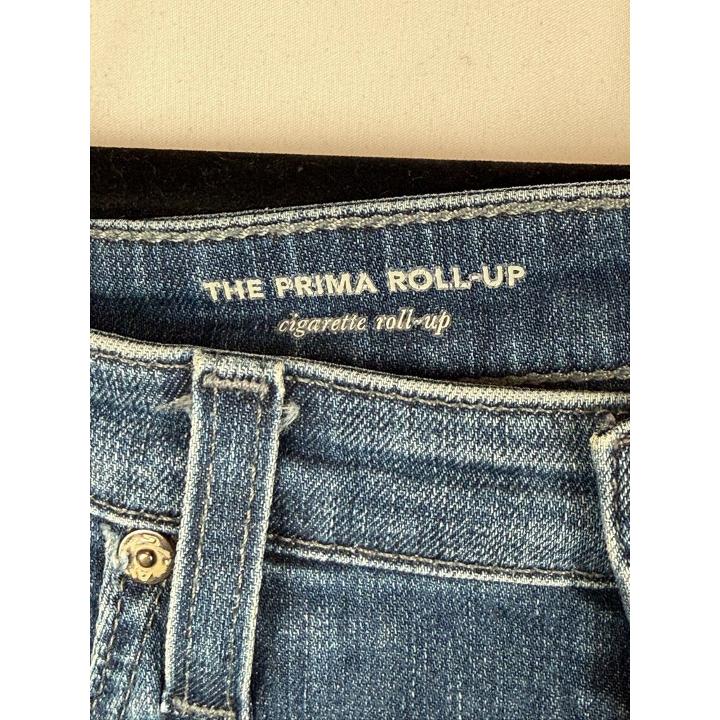 AG Adriano Goldschmied The Prima Mid Rise Cigarette Leg Stretch Jeans Womens 28R