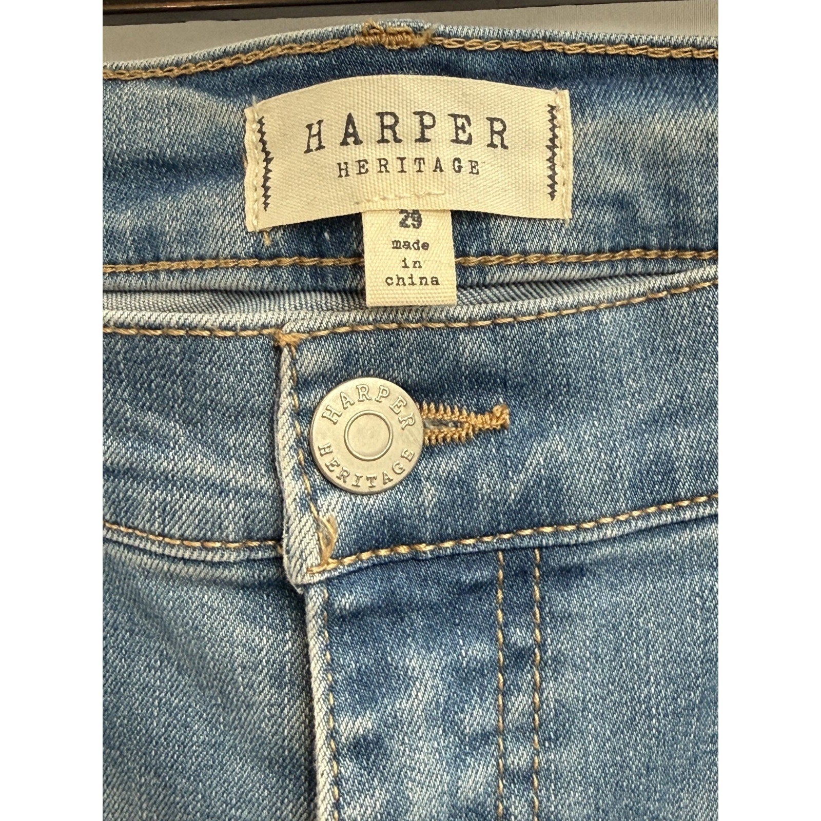 Womens Harper Heritage High Rise Kick Crop Jeans Size 29