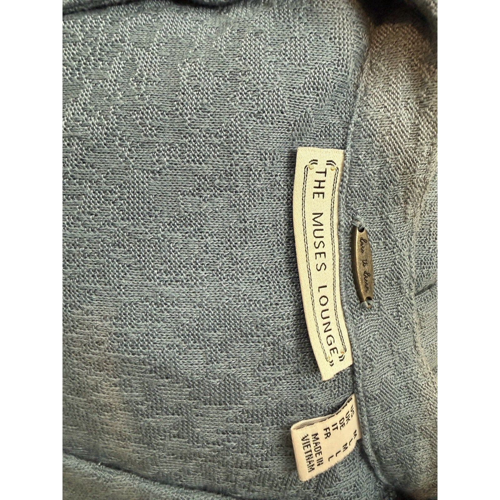 Dare to Dream The Muses Lounge Blue Cardigan Size Large