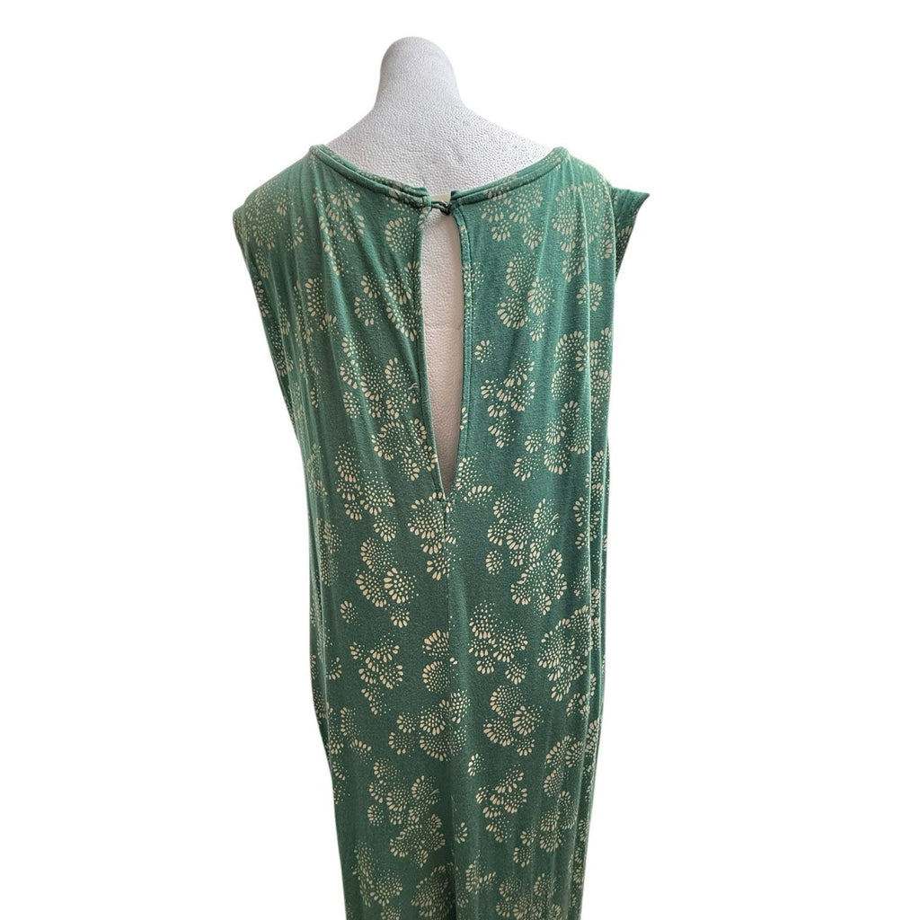 Anthropologie Women's XS Weekend Sleep Lounge Jumpsuit Green Floral