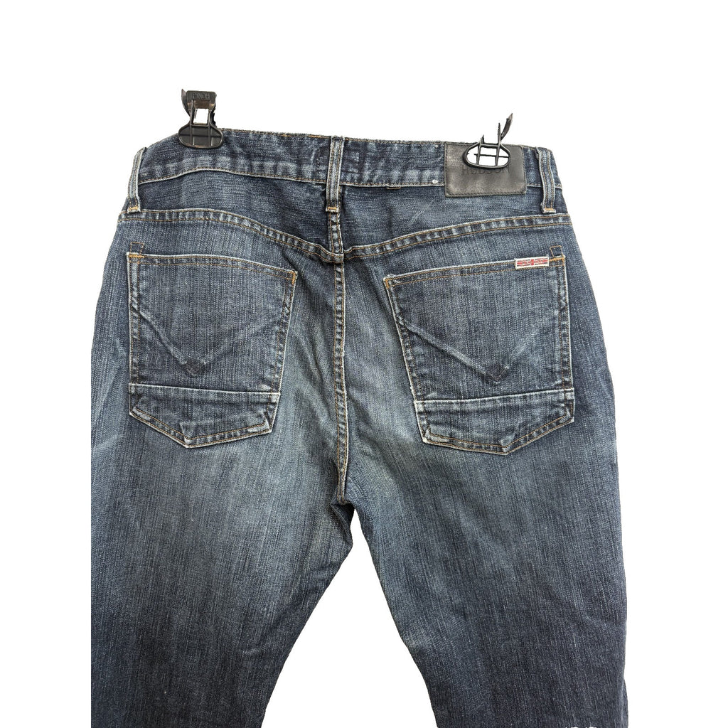 Mens Hudson Button Fly Bootcut Jeans 32 x 33