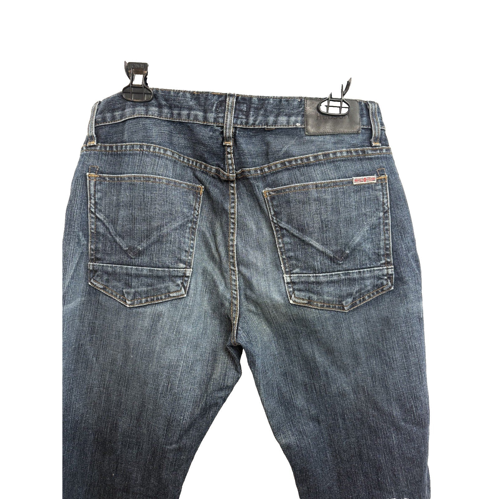 Mens Hudson Button Fly Bootcut Jeans 32 x 33