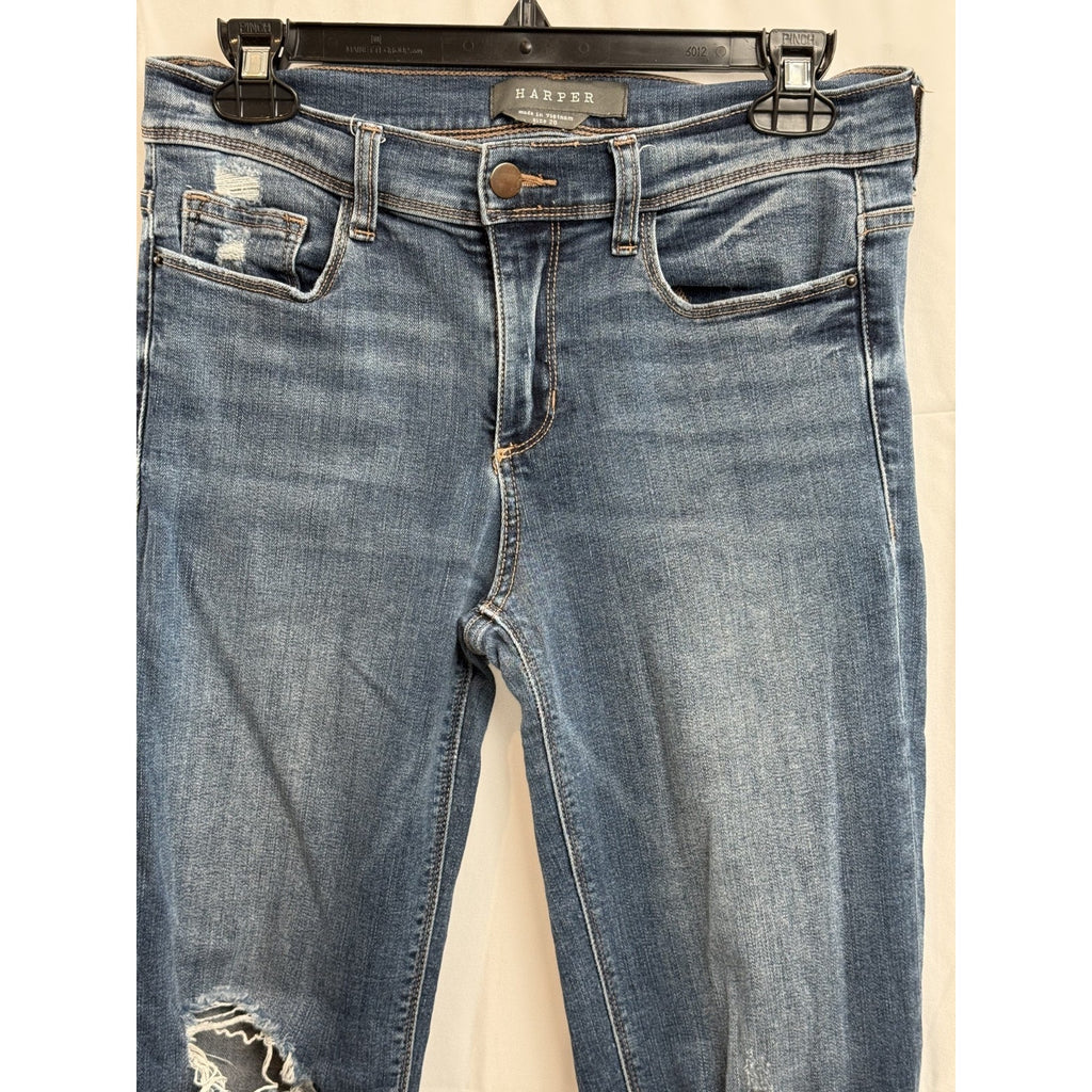 Womens Harper Distressed Skinny Jeans Size 28