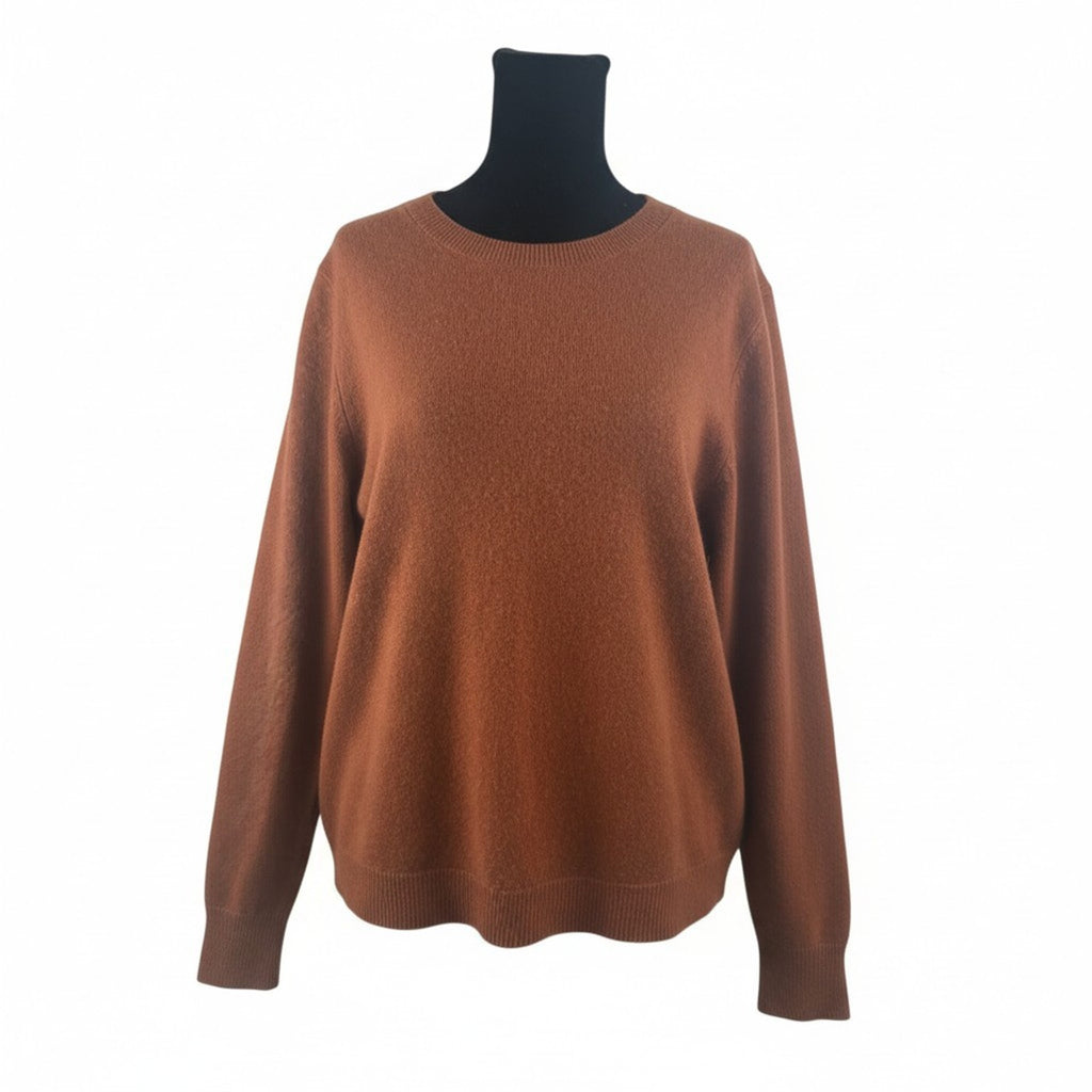 Womens Antonio Melani Brown Rust Cashmere Sweater Size L