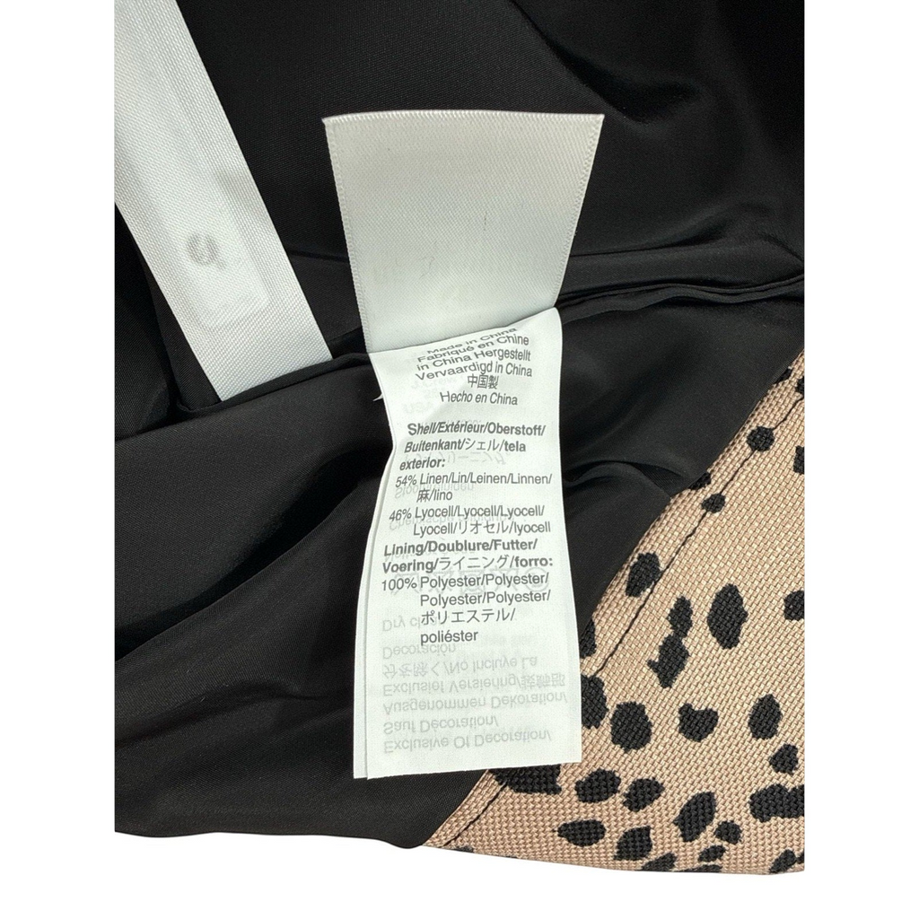 J.Crew High-Rise Linen Blend Leopard Print Trouser Shorts Size 0