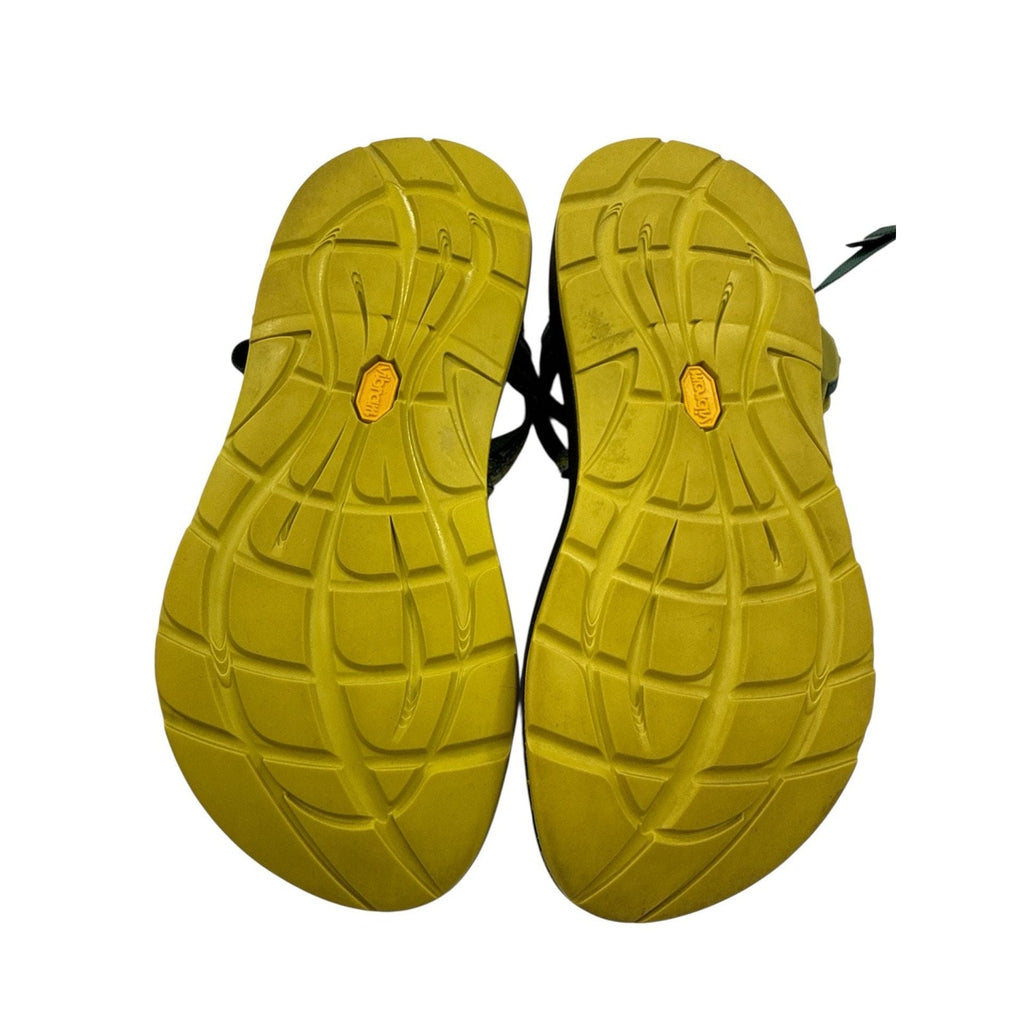 Chaco Women's ZX/2 Classic Sandal Green Yellow Strappy Size W8 Vibram Sole