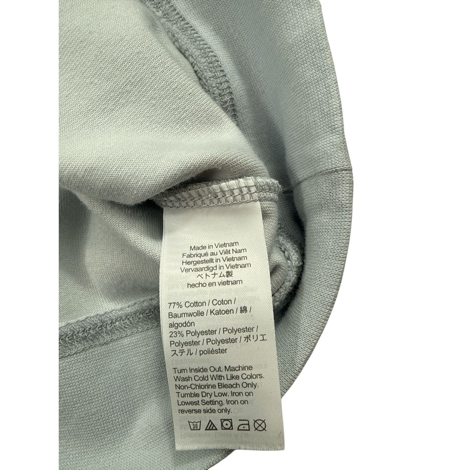 J.Crew Women's Pale Blue Velour Raglan Pullover Hoodie