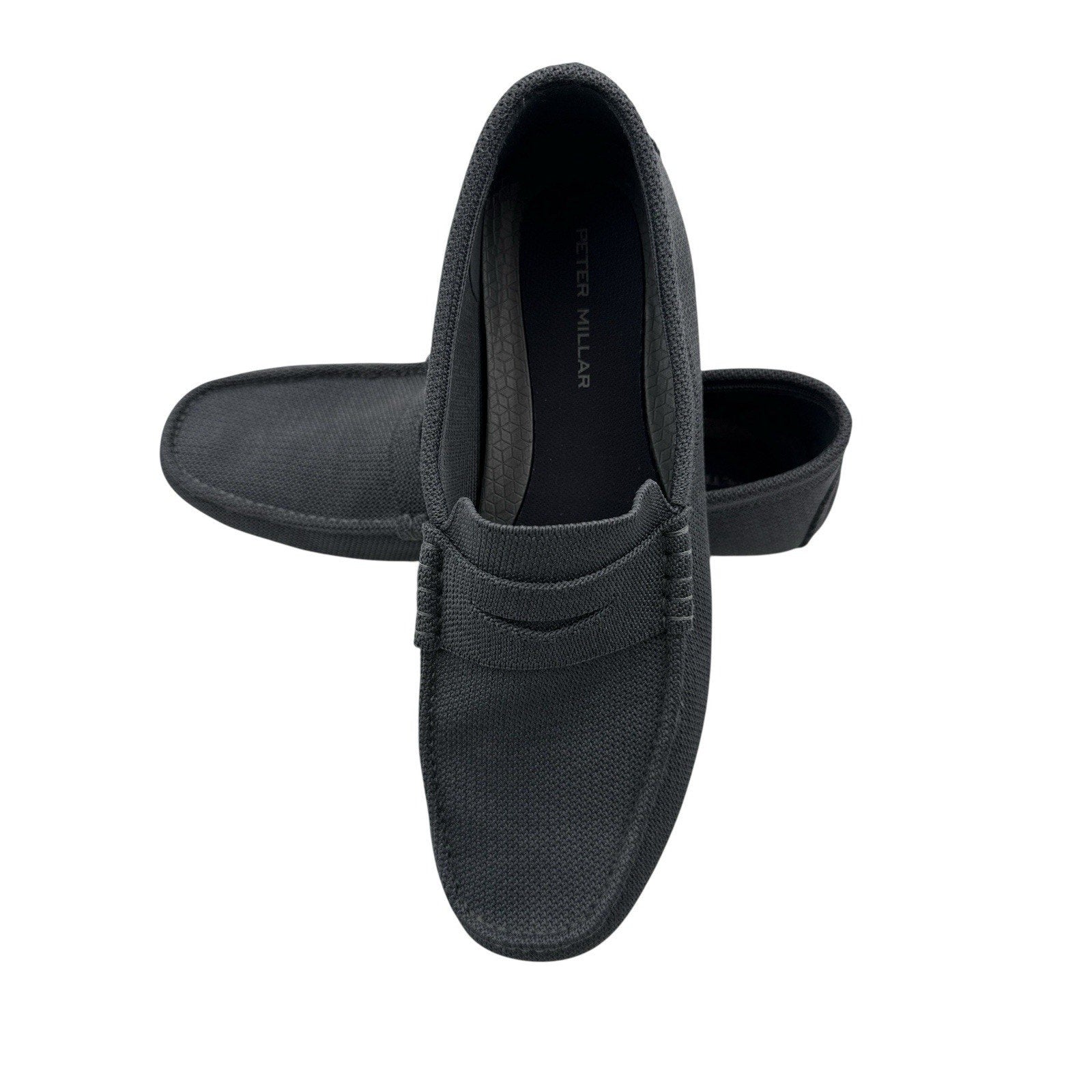 Peter Millar Crown Cruise Driving Loafers Gray Casual Shoe Mens Size 12