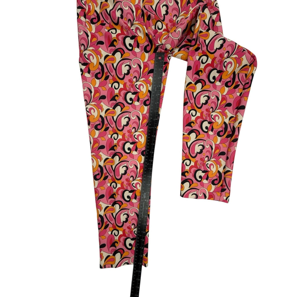 Zara Retro Paisley Print High Waisted Tapered Pants size XS