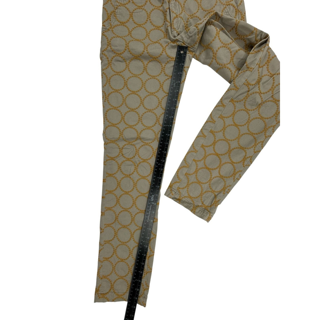 Chino by Anthropologie Relaxed Fit Circle Embroidered Pants Size 25
