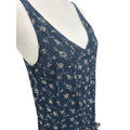 Abercrombie & Fitch Navy Floral Ruffle Hem Babydoll Mini Dress Size S
