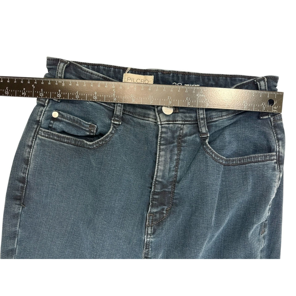 Pilcro by Anthropologie Women's Dark Wash High-Rise Skinny Jeans Size 28