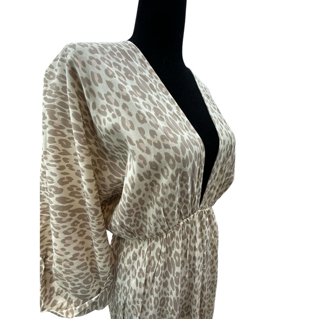 Girl and the Sun Verity Maxi Dress in Muted Leopard NWT size S