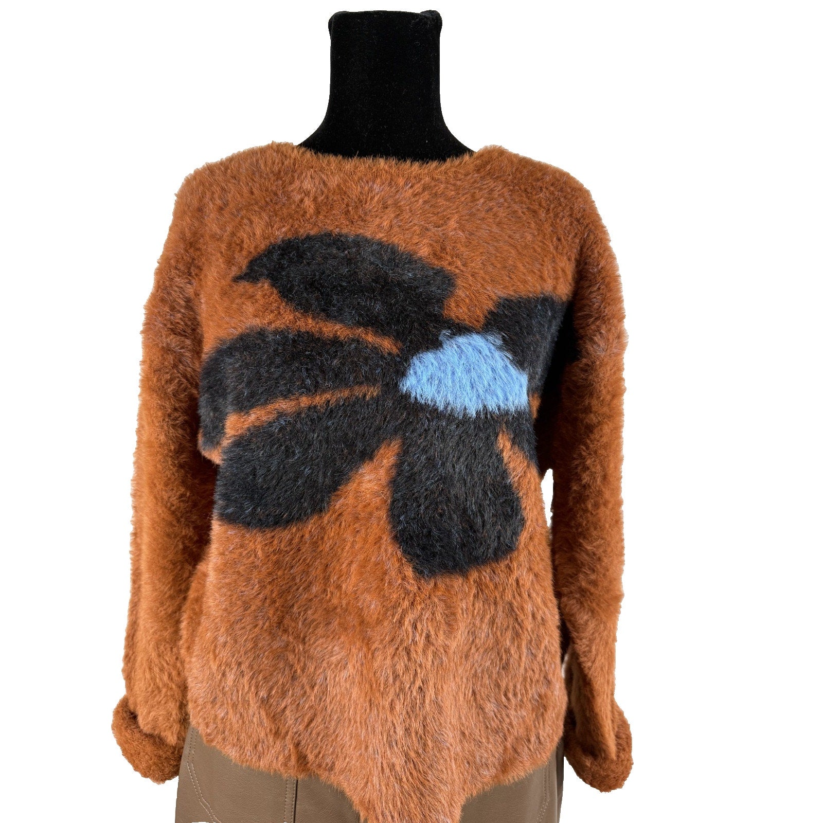 ANTHROPOLOGIE 4SI3NNA Graphic Eyelash Sweater