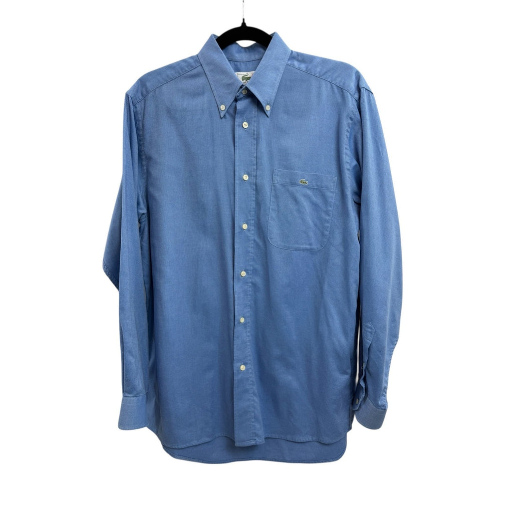 Lacoste Men's Long Sleeve Button Down Regular Fit Shirt Blue Size 39